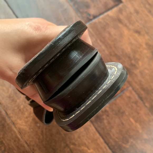 LOFT Brown Karin Canvas Slide Sandals Size 6.5 - Picture 14 of 15